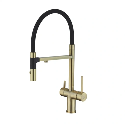 Смеситель для кухни Rose R958Q на мойку бронза - фото 2