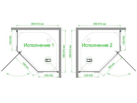 Душевой уголок Royal Bath TR RB90TR-C 90х90 стекло матовое профиль белый без поддона