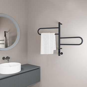 Полотенцесушитель Vincea VTD-1R1CGE 43х59 электрический графит