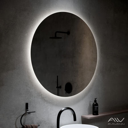 Зеркало в ванную Alavann Rondo ALV0111003 100х100 цвет белый