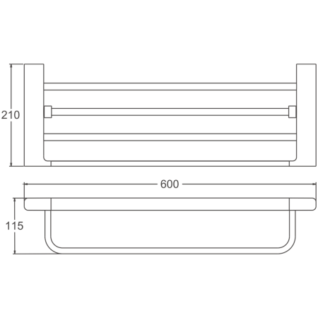 Полка в ванную комнату BELZ B90724