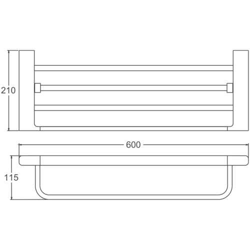 Полка в ванную комнату BELZ B90924 - фото 2