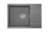 Кухонная мойка Granula 7003, ГРАФИТ 70х50 цвет серый поверхность матовая