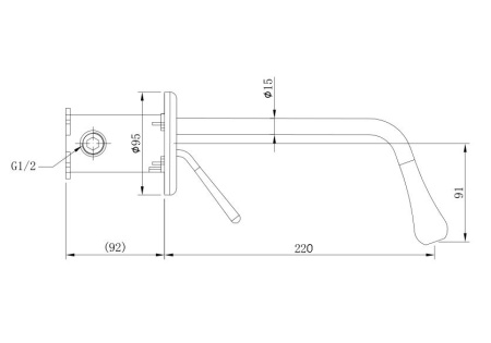 Смеситель BOCH MANN TROPFEN-MG BM8927 настенный золото матовое