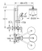 Душевая стойка Grohe Tempesta 26244001 настенная цвет хром