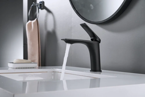 Смеситель Shevanik S9101H на раковину черный - фото 5