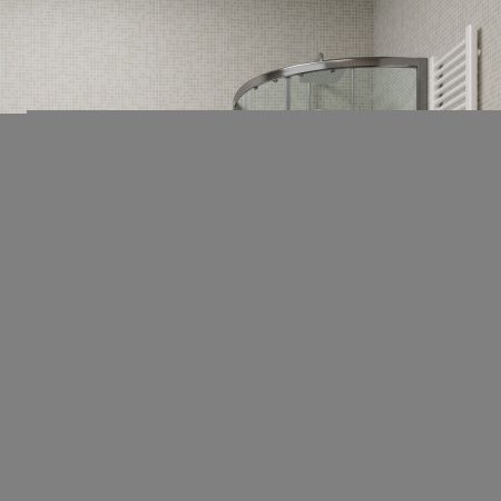 Душевой уголок Parly Z9111 90х90 стекло с рисунком профиль хром с поддоном