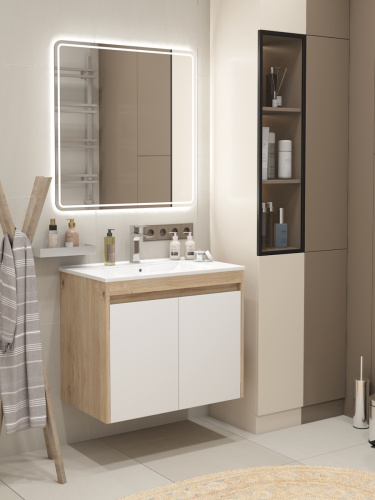 Тумба с раковиной Teymi Netta F15935 75х46х62 подвесная - фото 3