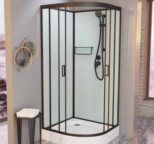 Душевая кабина Frank 400004 100х100 без крыши ориентация универсальная - фото 2