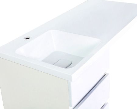 Тумба с раковиной Orange Sistema ST-40TUW+RAL 100х50 напольная цвет белый