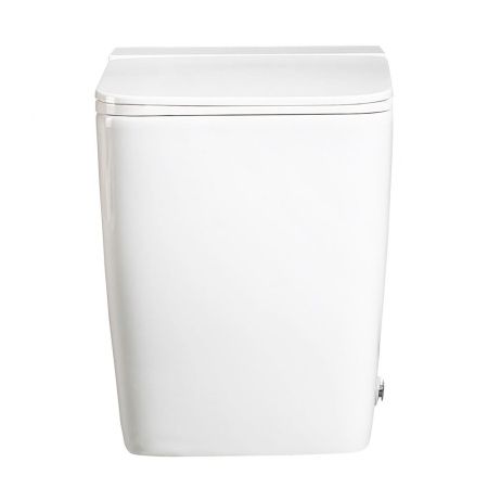 Унитаз приставной Abber Rechteck AC1212P белый с сиденьем микролифт импульсный смыв