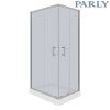 Душевой уголок Parly QZ81S 100х80 стекло тонированное профиль хром с поддоном