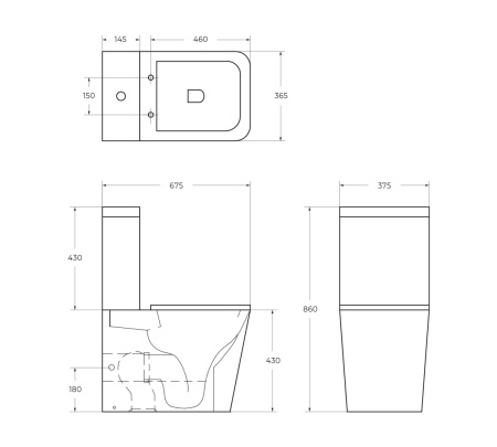 Унитаз напольный с бачком BelBagno ARDENTE-R BB02093CPR/BB2112SC белый с сиденьем микролифт безободковый каскадный смыв
