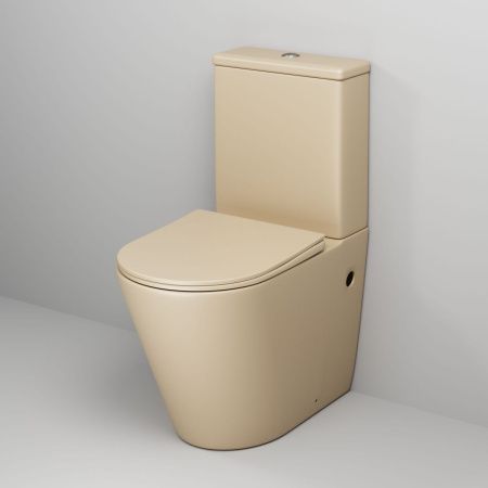 Унитаз напольный с бачком Grossman Color GR-4480BEMS бежевый с сиденьем безободковый каскадный смыв