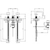 Смеситель Gessi Inciso 58111#246 на раковину золото