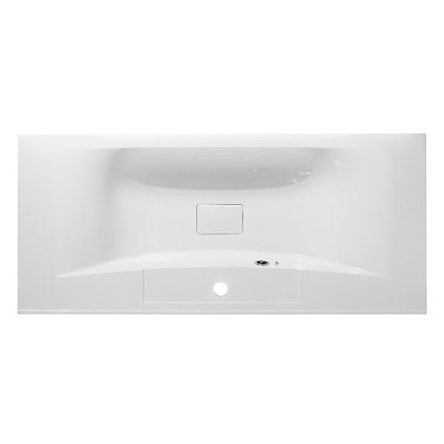 Раковина из искусственного камня BelBagno BB1000/445-LV-MR-PR 100х45 накладная цвет белый - фото 3