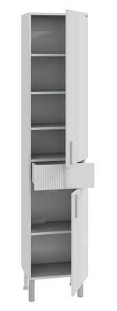 Шкаф-пенал СанТа Вега 700449 40х200 напольный цвет белый