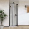 Душевой уголок Vincea City VSQ-5CT900CLB 90х90 стекло прозрачное профиль черный без поддона