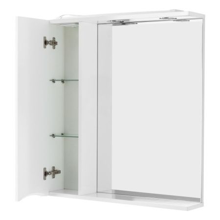 Зеркало-шкаф BelBagno Fly-Marino MARINO-SPC-600/750-1A-BL-P-L 60х80 подвесной цвет белый