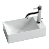 Раковина из сантехнического фарфора Ceramica Nova ELEMENT CN5007 40х20 подвесная цвет белый 1 отверстие под смеситель