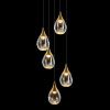 Светильник потолочный Delight Collection Stilla (Стилла) MD24001004-5A gold/clear