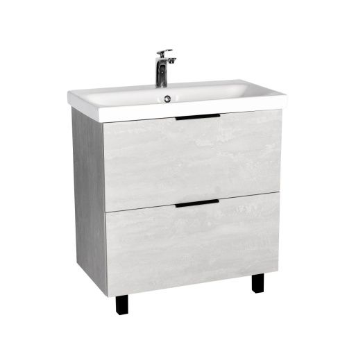 Тумба под раковину Viant Берлин VBER80MDC-T2Y 80х40 напольная цвет серый