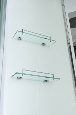 Душевая кабина AvaCan EM EM3010LED 100х100 четверть круга с крышей ориентация универсальная