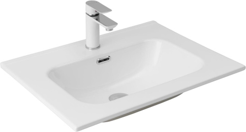 Раковина-столешница Aquanet Flat 00254363 полувстраиваемая цвет белый - фото 2