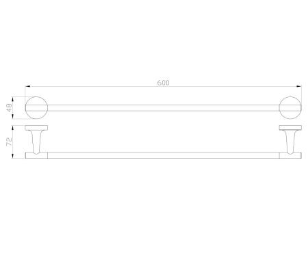Полотенцедержатель Wonzon & Woghand Simple WW-6512
