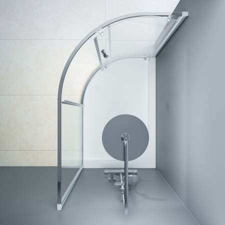 Душевой уголок Am.Pm Like W83UG-302U120MT 120х80 стекло прозрачное профиль хром глянцевый без поддона