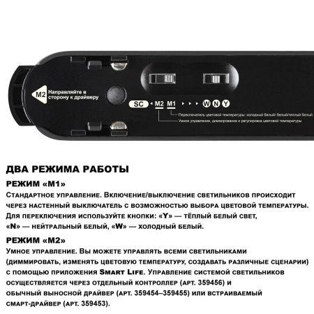 Трековый светильник Novotech Shino (Схино) 359470