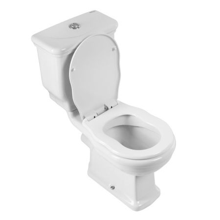 Чаша унитаза напольная BelBagno BOHEME BB115CPR цвет белый без бачка с сиденьем микролифт безободковая каскадный смыв