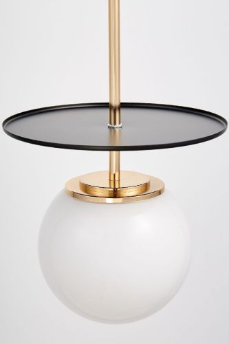 Светильник подвесной Lumina Deco Dalton (Далтон) LDP 7014-1 GD+BK - фото 4