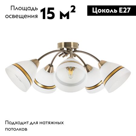 Люстра потолочная Myfar Emily (Емилы) MR1460-5C