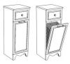 Комод Corozo Классика SD-00000336 30х30 напольный цвет белый