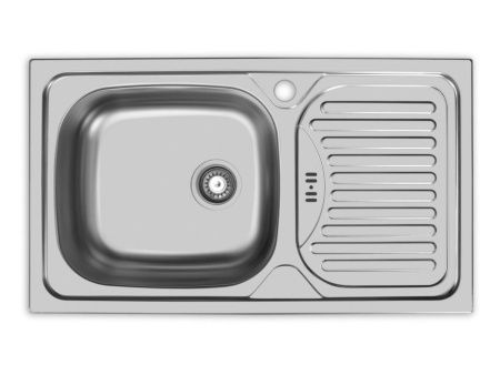 Кухонная мойка Ukinox Классика CLM760.435 --W6K 2L 75х45 цвет нержавеющая сталь поверхность матовая