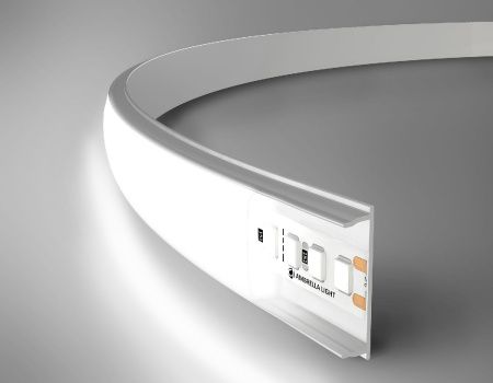 Алюминиевый накладной профиль Ambrella Light Alum Profile (Алум Профиле) GP1600WH