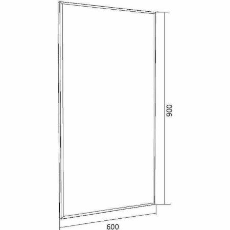 Зеркало 1MarKa Cube У83243 60х90 подвесное