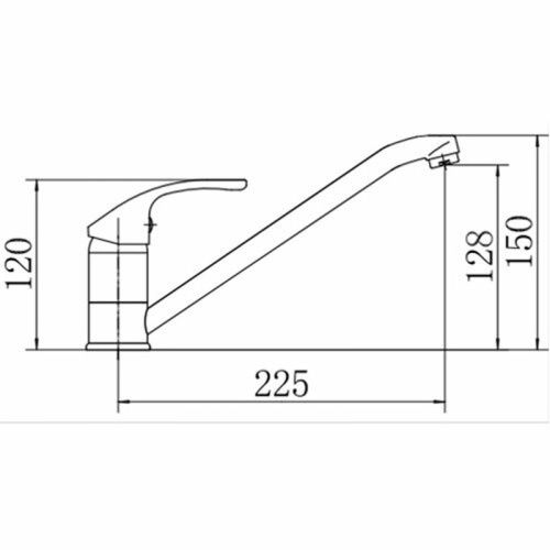 Смеситель для кухни Fashun A4836 на мойку хром - фото 3