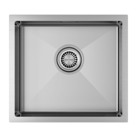Кухонная мойка Paulmark ALLER 44 UNI PM904444-BS 39х39 цвет брашированная нержавеющая сталь поверхность матовая