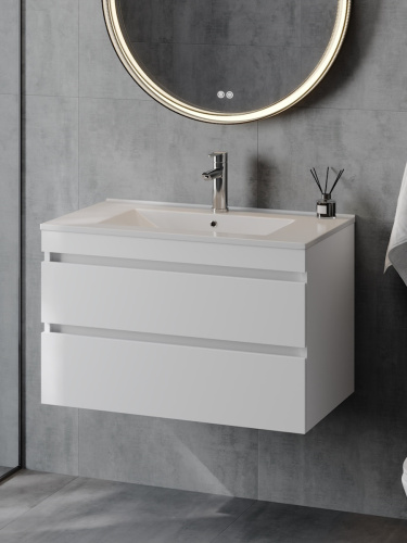 Тумба с раковиной Teymi Laina F16031 80х46х50 подвесная - фото 4