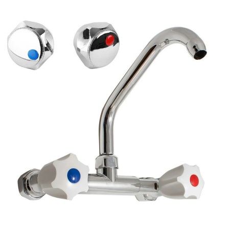 Смеситель для кухни Сантаком 100017с настенный хром