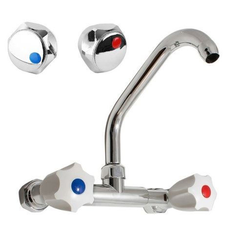 Смеситель для кухни Сантаком 100017с настенный хром - фото 2