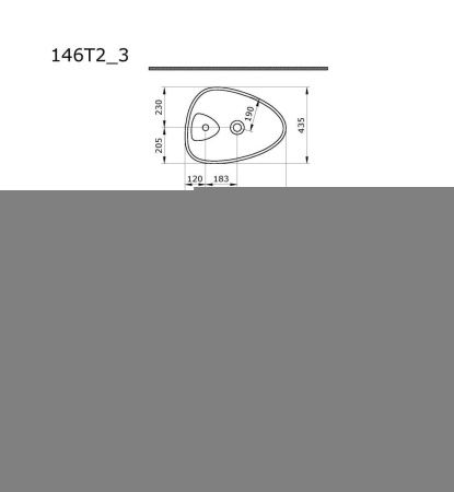 Раковина из сантехнического фарфора Ambassador Kingston 146T20003 60х40 накладная цвет белый 1 отверстие под смеситель