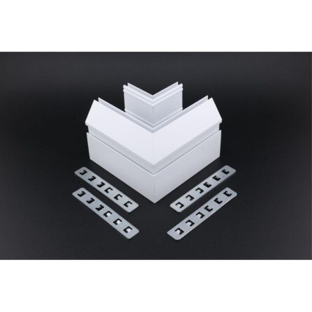 Соединитель магнитного шинопровода угловой плоский для натяжного потолка Aployt Magnetic track 220 (Магнетиц трацк 220) APL.0284.10.04