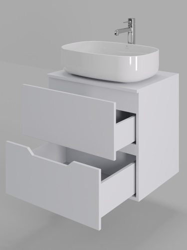 Тумба с раковиной Orange Line Li-60TuwMDF+B07-540W 60,5х46х70,5 - фото 4