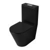 Унитаз напольный с бачком Grossman Торнадо GR-4458BMSQ черный с сиденьем микролифт безободковый смыв торнадо