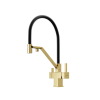 Смеситель для кухни Sancos Loro SC4007BG на мойку брашированное золото/черный