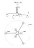 Люстра потолочная Myfar STACY (СТАЦЫ) MR1015-6P