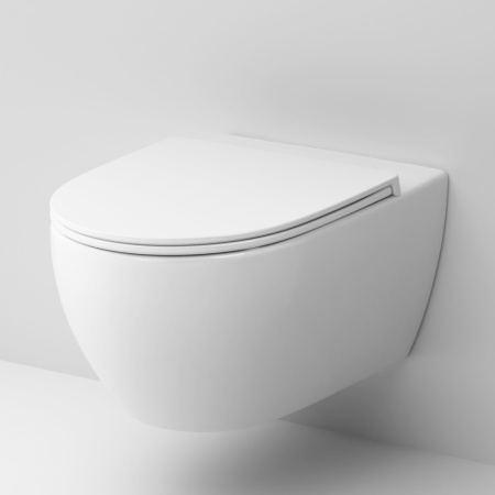 Чаша унитаза подвесная Am.Pm Awe C111700WH цвет белый без сиденья безободковая каскадный смыв